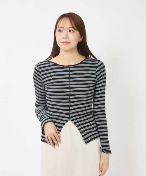 MILLER(ミラー)の「【Robert P Miller | ロバート・ピー・ミラー】Prib Slit PO/カットソー/長袖(Tシャツ/カットソー・レディース・ホワイト系その他/ブラウン系その他/ブラウン/チャコールグレー/ブラック系その他・フリー)」の6枚目の写真