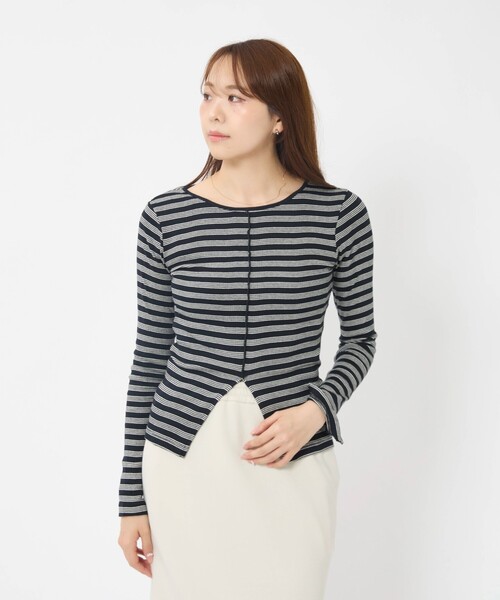 MILLER(ミラー)の「【Robert P Miller | ロバート・ピー・ミラー】Prib Slit PO/カットソー/長袖(Tシャツ/カットソー・レディース・ホワイト系その他/ブラウン系その他/ブラウン/チャコールグレー/ブラック系その他・フリー)」の7枚目の写真