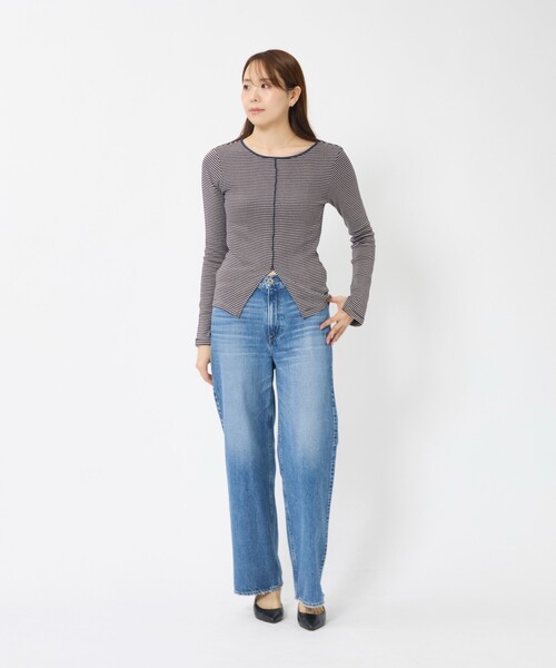MILLER(ミラー)の「【Robert P Miller | ロバート・ピー・ミラー】Prib Slit PO/カットソー/長袖(Tシャツ/カットソー・レディース・ホワイト系その他/ブラウン系その他/ブラウン/チャコールグレー/ブラック系その他・フリー)」の9枚目の写真