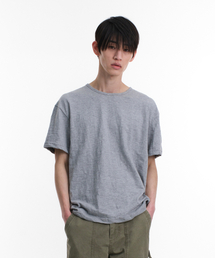 DIVEIN（ダイブイン）の「SLUB TEXTURE T-SHIRTS (MELANGE GRAY)（Tシャツ/カットソー）」