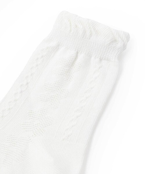 SLAP SLIP(スラップスリップ)の「編み柄+総柄アソートレギュラーソックス2Pセット(13~21cm)(ソックス/靴下・キッズ・ピンク/ホワイト/ブルー・S/M/L)」の8枚目の写真