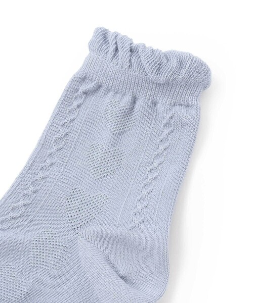SLAP SLIP(スラップスリップ)の「編み柄+総柄アソートレギュラーソックス2Pセット(13~21cm)(ソックス/靴下・キッズ・ピンク/ホワイト/ブルー・S/M/L)」の6枚目の写真