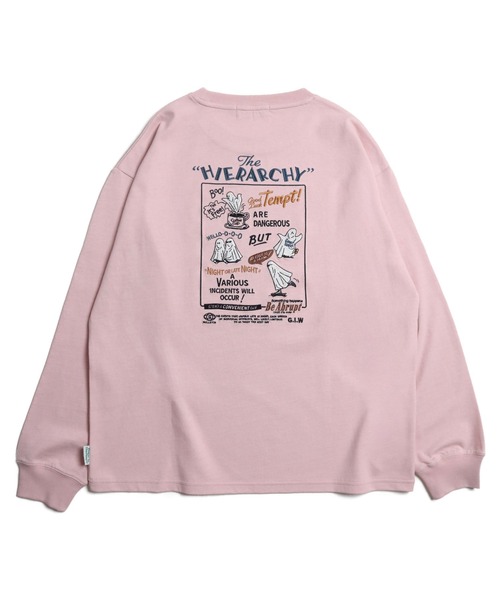 POWER TO THE PEOPLE（パワートゥーザピープル）の「オバケ刺繍ロンT（Tシャツ/カットソー・メンズ・ピンク/ブラック/ホワイト・X-LARGE/MEDIUM/LARGE）」の3枚目の写真