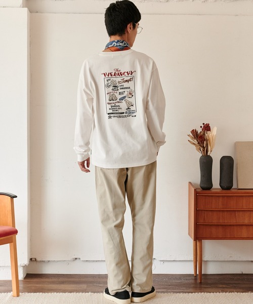 POWER TO THE PEOPLE（パワートゥーザピープル）の「オバケ刺繍ロンT（Tシャツ/カットソー・メンズ・ピンク/ブラック/ホワイト・X-LARGE/MEDIUM/LARGE）」の20枚目の写真