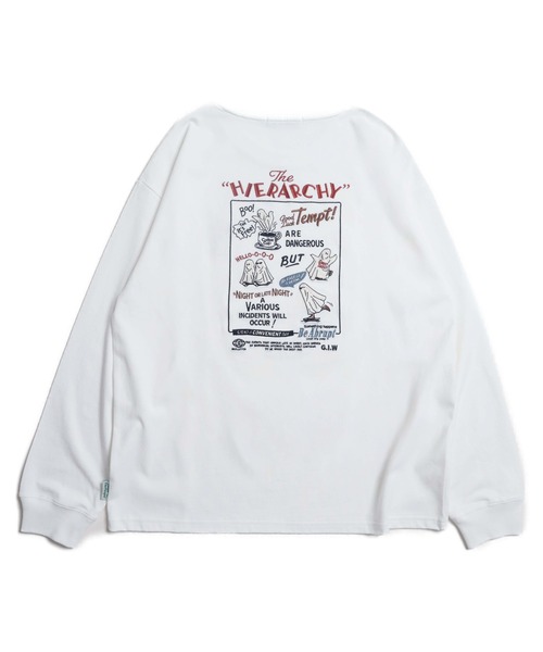 POWER TO THE PEOPLE（パワートゥーザピープル）の「オバケ刺繍ロンT（Tシャツ/カットソー・メンズ・ピンク/ブラック/ホワイト・X-LARGE/MEDIUM/LARGE）」の6枚目の写真