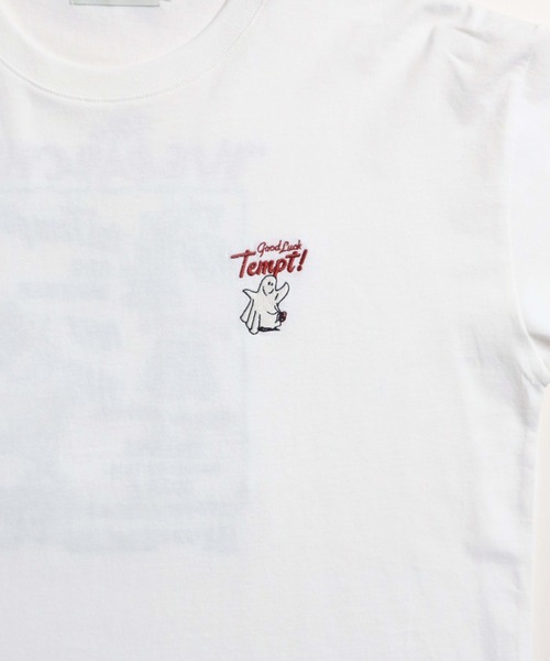 POWER TO THE PEOPLE（パワートゥーザピープル）の「オバケ刺繍ロンT（Tシャツ/カットソー・メンズ・ピンク/ブラック/ホワイト・X-LARGE/MEDIUM/LARGE）」の7枚目の写真