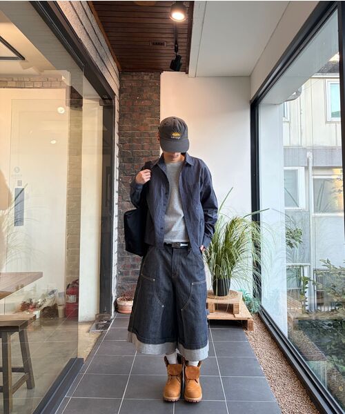 UNDEROFF(アンダーオフ)の「マイクロチェッククロップシャツネイビー(シャツ/ブラウス・メンズ・ネイビー・MEDIUM/LARGE/X-LARGE)」の8枚目の写真