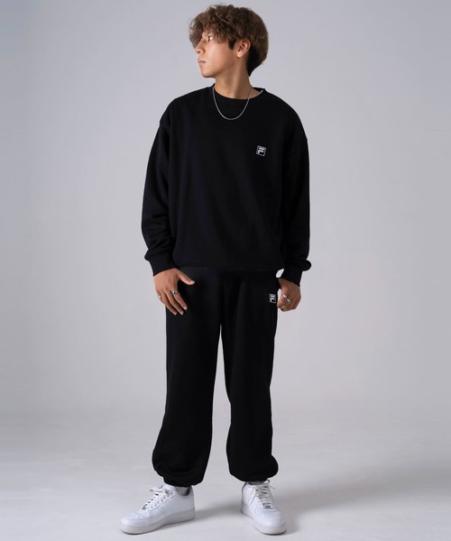 FILAフィラ 上下 ¥19470 セットアップ スコート Tシャツ M WEB別注】FILA フィラ M'S裏起毛上下セット スウェット オーバー