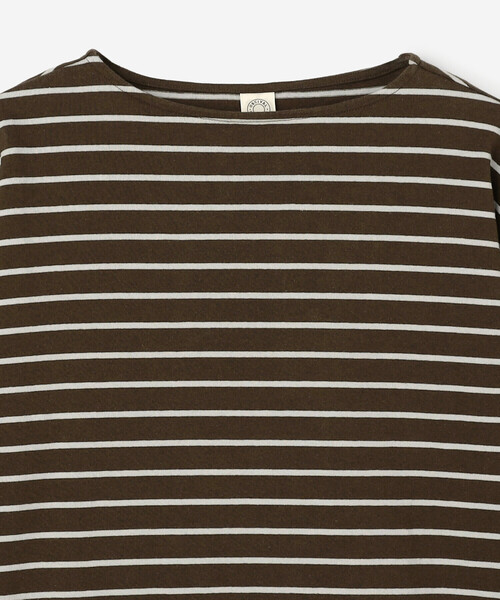 ORCIVAL(オーシバル)の「ORCIVAL | コットン天竺 ボートネック長袖カットソー WOMEN(Tシャツ/カットソー・レディース・ブラウン系その他/ブラック系その他・1)」の5枚目の写真