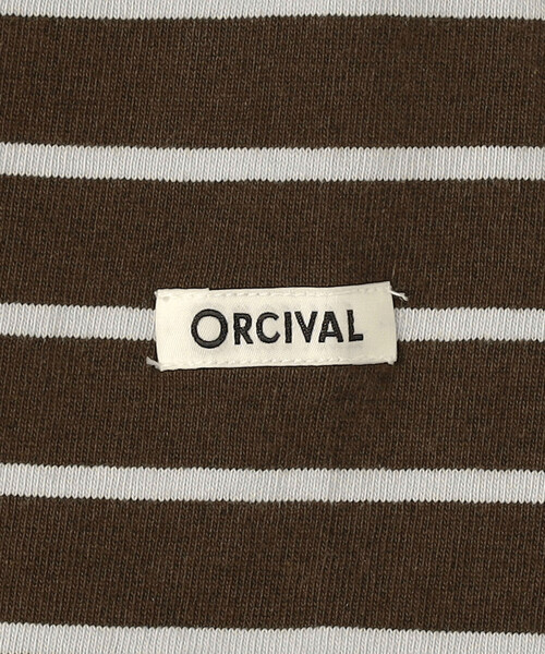 ORCIVAL(オーシバル)の「ORCIVAL | コットン天竺 ボートネック長袖カットソー WOMEN(Tシャツ/カットソー・レディース・ブラウン系その他/ブラック系その他・1)」の8枚目の写真