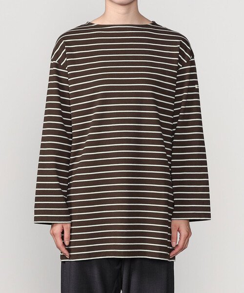 ORCIVAL(オーシバル)の「ORCIVAL | コットン天竺 ボートネック長袖カットソー WOMEN(Tシャツ/カットソー・レディース・ブラウン系その他/ブラック系その他・1)」の9枚目の写真