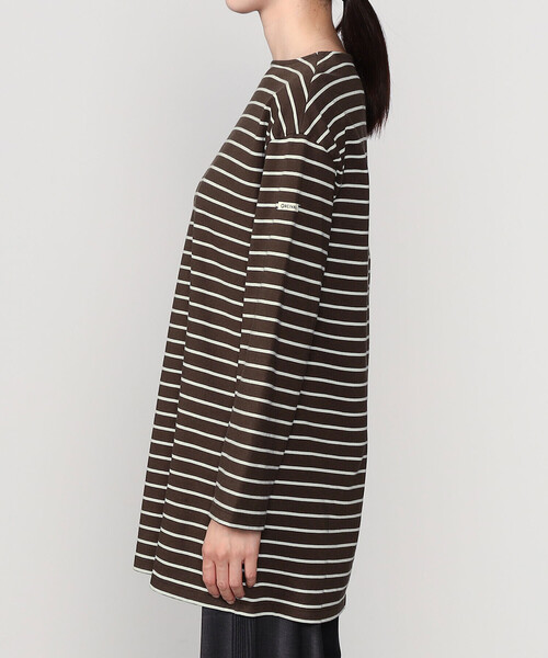 ORCIVAL(オーシバル)の「ORCIVAL | コットン天竺 ボートネック長袖カットソー WOMEN(Tシャツ/カットソー・レディース・ブラウン系その他/ブラック系その他・1)」の10枚目の写真