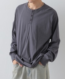 ヘンリーネック BIGロンTシャツ