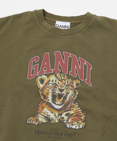 GANNI(ガニー)の「GANNI ISOLI CREWNECK TIGER(スウェット・レディース・オリーブ・SMALL)」の7枚目の写真