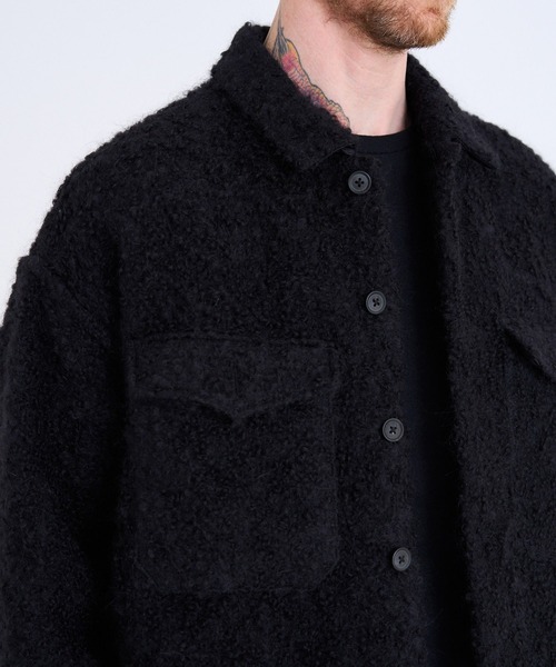 onegravity(ワングラビティ)の「onegravity / ウールアストラカン シャツジャケット(その他アウター・メンズ・ブラック・SMALL/MEDIUM/LARGE)」の4枚目の写真