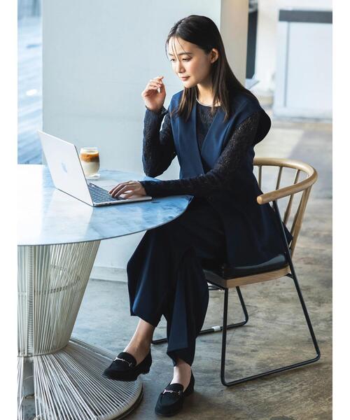 Te chichi(テチチ)の「ストレッチレースカットプルオーバー(Tシャツ/カットソー・レディース・オフホワイト/ブラック/ブラウン・F)」の9枚目の写真