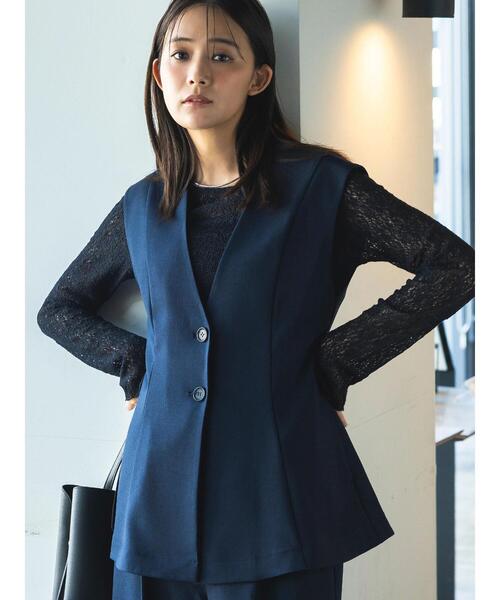 Te chichi(テチチ)の「ストレッチレースカットプルオーバー(Tシャツ/カットソー・レディース・オフホワイト/ブラック/ブラウン・F)」の10枚目の写真