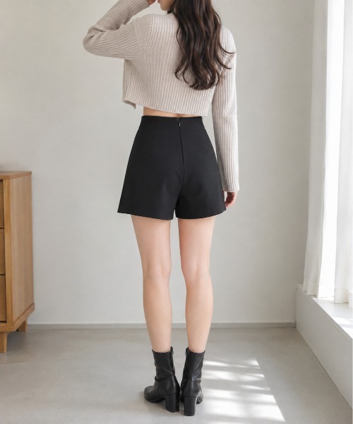 Mku Ekta（ムクエクタ）の「スリット入り台形ミニスカートパンツ（その他パンツ・レディース・ブラック・L/M/S）」の12枚目の写真