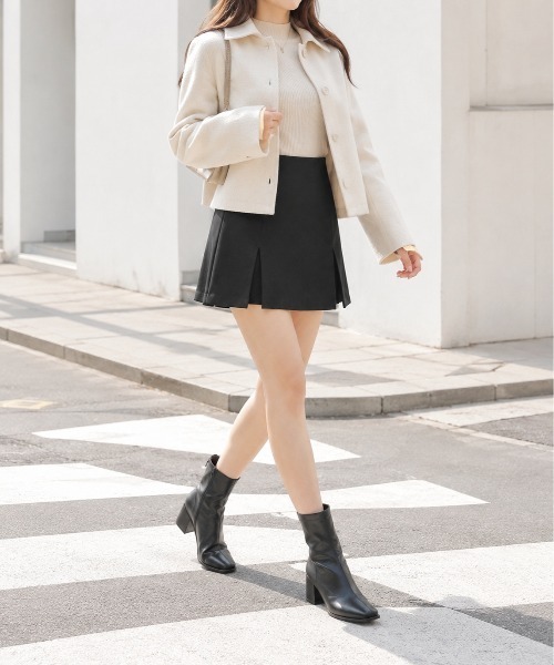 Mku Ekta（ムクエクタ）の「スリット入り台形ミニスカートパンツ（その他パンツ・レディース・ブラック・L/M/S）」の9枚目の写真