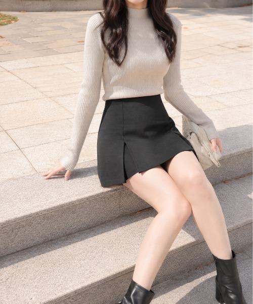 Mku Ekta（ムクエクタ）の「スリット入り台形ミニスカートパンツ（その他パンツ・レディース・ブラック・L/M/S）」の10枚目の写真