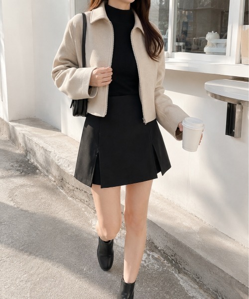 Mku Ekta（ムクエクタ）の「スリット入り台形ミニスカートパンツ（その他パンツ・レディース・ブラック・L/M/S）」の11枚目の写真
