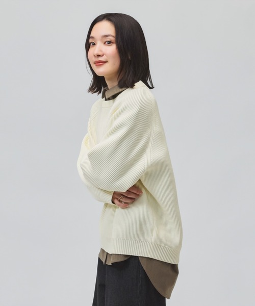 NEW BALANCE（ニューバランス）の「【別注】ニューバランス New Balance ニットプルオーバー 限定コラボ（ニット/セーター・レディース・ブラウン/ブラック/アイボリー・S/M/L/XL）」の17枚目の写真