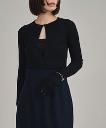 【louren/ローレン】Vneck knit bodysuit/Vネックニットボディスーツ