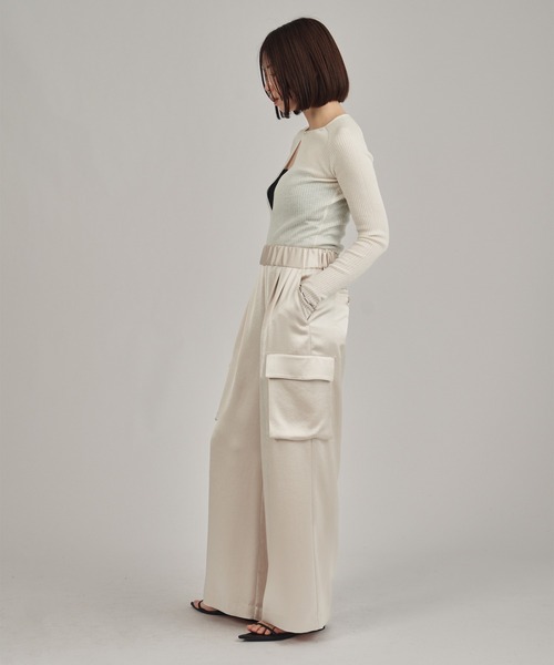 louren(ローレン )の「【louren/ローレン】Vneck knit bodysuit/Vネックニットボディスーツ(ニット/セーター・レディース・ワイン/ベージュ/ブラック/アイボリー・FREE)」の6枚目の写真