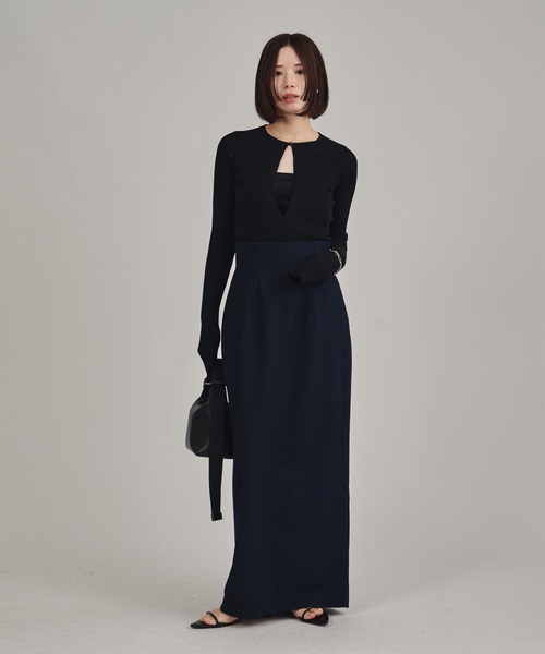 louren(ローレン )の「【louren/ローレン】Vneck knit bodysuit/Vネックニットボディスーツ(ニット/セーター・レディース・ワイン/ベージュ/ブラック/アイボリー・FREE)」の12枚目の写真