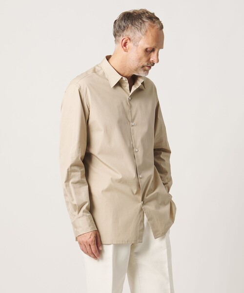 SOVEREIGN(ソブリン)の「<SOVEREIGN>ソリッド レギュラーカラーシャツ(シャツ/ブラウス・メンズ・ホワイト/ベージュ・M/L)」の1枚目の写真