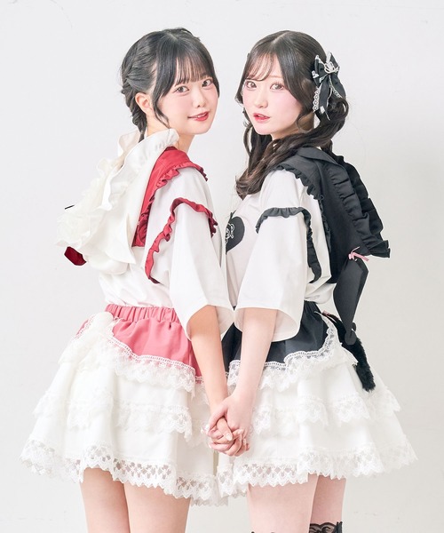 DearMyLove(ディアマイラブ)の「【サンリオ×DML】なりきりティアードミニスカート(スカート・レディース・ホワイト/ベビーピンク/ブルー/ブラック・3L/M-L)」の11枚目の写真