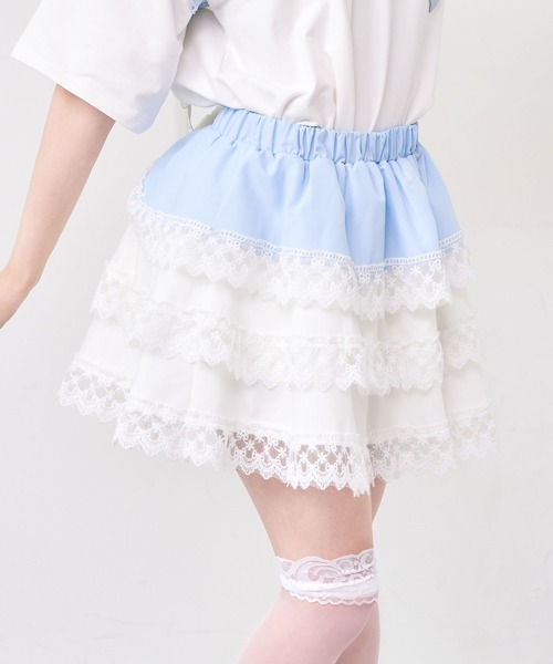 DearMyLove(ディアマイラブ)の「【サンリオ×DML】なりきりティアードミニスカート(スカート・レディース・ホワイト/ベビーピンク/ブルー/ブラック・3L/M-L)」の18枚目の写真