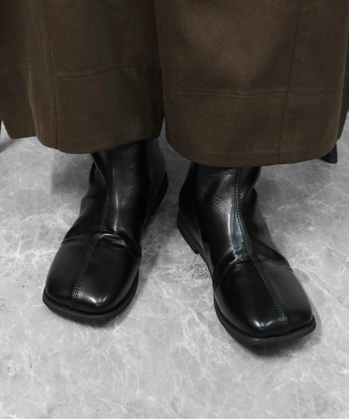 THE CELL.(ザセルドット)の「スクエアショートブーツ SQUARE ANKLE BOOTS(ブーツ・レディース・ブラック/ブラウン・39/37/35)」の6枚目の写真