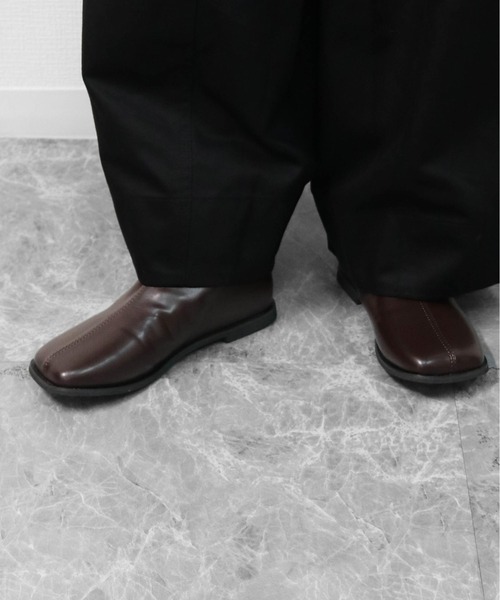 THE CELL.(ザセルドット)の「スクエアショートブーツ SQUARE ANKLE BOOTS(ブーツ・レディース・ブラック/ブラウン・39/37/35)」の11枚目の写真