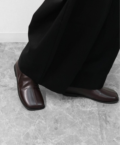 THE CELL.(ザセルドット)の「スクエアショートブーツ SQUARE ANKLE BOOTS(ブーツ・レディース・ブラック/ブラウン・39/37/35)」の12枚目の写真