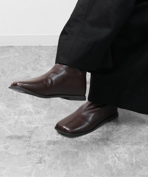 THE CELL.(ザセルドット)の「スクエアショートブーツ SQUARE ANKLE BOOTS(ブーツ・レディース・ブラック/ブラウン・39/37/35)」の15枚目の写真