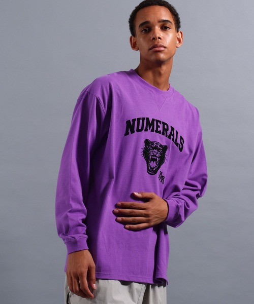 NUMERALS（ヌメラルズ）の「[NUMERALS]NO WORRIES NUMERALS LOGO HIGH-DENSITY T（Tシャツ/カットソー・メンズ・ホワイト/ブラック/パープル・LARGE/MEDIUM）」の3枚目の写真