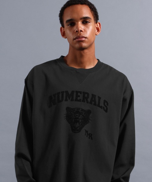 NUMERALS（ヌメラルズ）の「[NUMERALS]NO WORRIES NUMERALS LOGO HIGH-DENSITY T（Tシャツ/カットソー・メンズ・ホワイト/ブラック/パープル・LARGE/MEDIUM）」の2枚目の写真