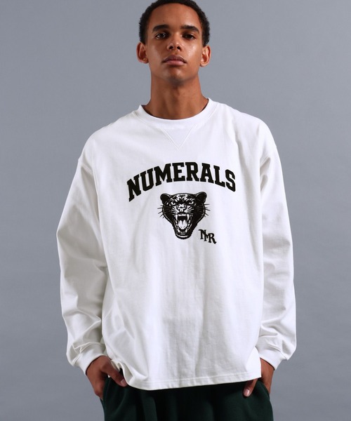NUMERALS（ヌメラルズ）の「[NUMERALS]NO WORRIES NUMERALS LOGO HIGH-DENSITY T（Tシャツ/カットソー・メンズ・ホワイト/ブラック/パープル・LARGE/MEDIUM）」の7枚目の写真
