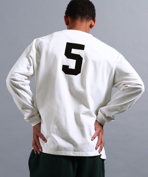 NUMERALS（ヌメラルズ）の「[NUMERALS]NO WORRIES NUMERALS LOGO HIGH-DENSITY T（Tシャツ/カットソー・メンズ・ホワイト/ブラック/パープル・LARGE/MEDIUM）」の8枚目の写真