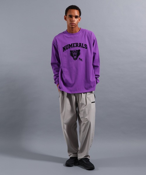 NUMERALS（ヌメラルズ）の「[NUMERALS]NO WORRIES NUMERALS LOGO HIGH-DENSITY T（Tシャツ/カットソー・メンズ・ホワイト/ブラック/パープル・LARGE/MEDIUM）」の14枚目の写真