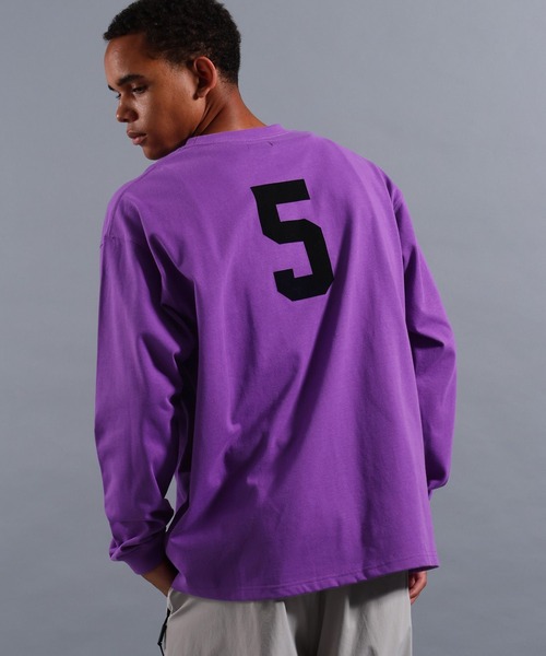 NUMERALS（ヌメラルズ）の「[NUMERALS]NO WORRIES NUMERALS LOGO HIGH-DENSITY T（Tシャツ/カットソー・メンズ・ホワイト/ブラック/パープル・LARGE/MEDIUM）」の18枚目の写真