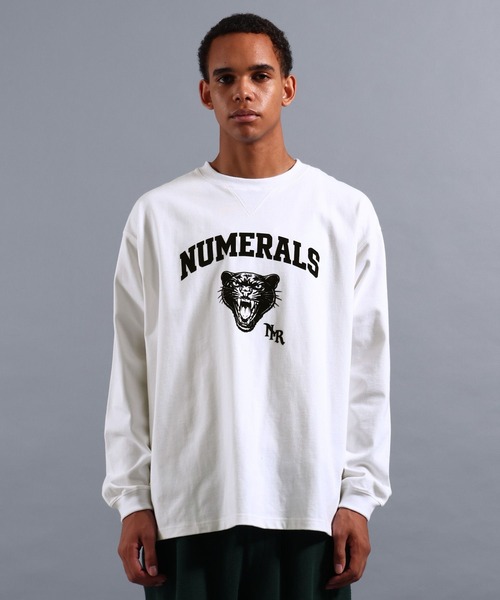 NUMERALS（ヌメラルズ）の「[NUMERALS]NO WORRIES NUMERALS LOGO HIGH-DENSITY T（Tシャツ/カットソー・メンズ・ホワイト/ブラック/パープル・LARGE/MEDIUM）」の19枚目の写真