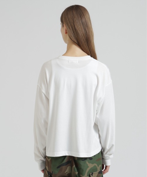AVIREX（アヴィレックス）の「FLOCKY PRINT TOMCAT T-SHIRT（Tシャツ/カットソー・レディース・オフホワイト/ブラック・F）」の9枚目の写真
