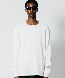 THERMAL C-CHAIN HENLY NECKT LONG SLEEVE T SHIRT