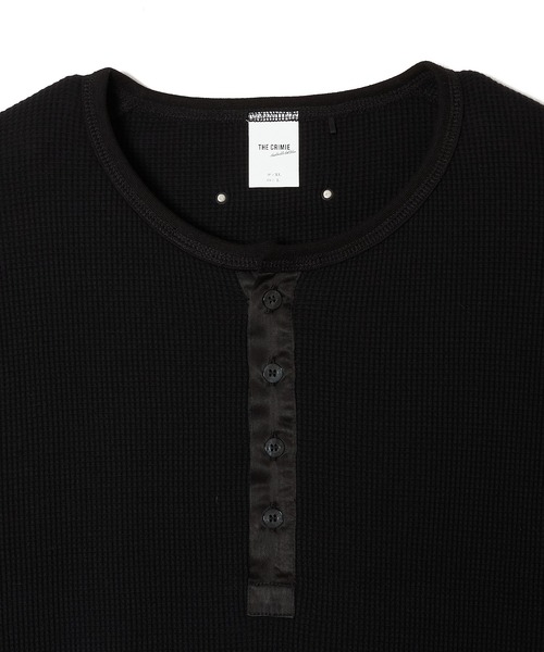 CRIMIE(クライミー)の「THERMAL C-CHAIN HENLY NECKT LONG SLEEVE T SHIRT(Tシャツ/カットソー・メンズ・ブラック/ホワイト・XXL/XL/L/M/S)」の6枚目の写真