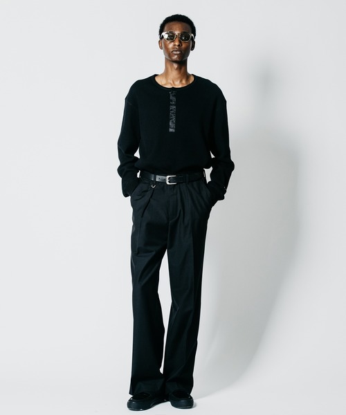 CRIMIE(クライミー)の「THERMAL C-CHAIN HENLY NECKT LONG SLEEVE T SHIRT(Tシャツ/カットソー・メンズ・ブラック/ホワイト・XXL/XL/L/M/S)」の9枚目の写真