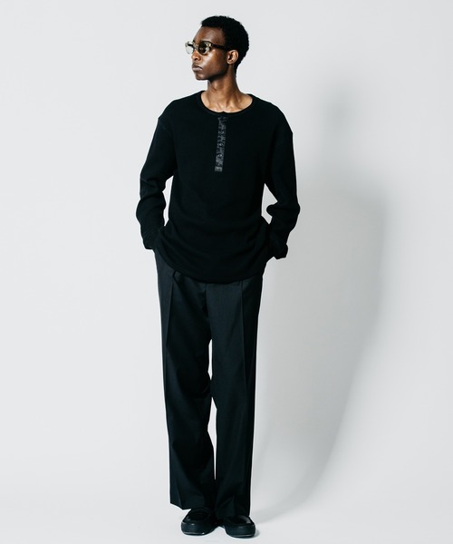 CRIMIE(クライミー)の「THERMAL C-CHAIN HENLY NECKT LONG SLEEVE T SHIRT(Tシャツ/カットソー・メンズ・ブラック/ホワイト・XXL/XL/L/M/S)」の10枚目の写真