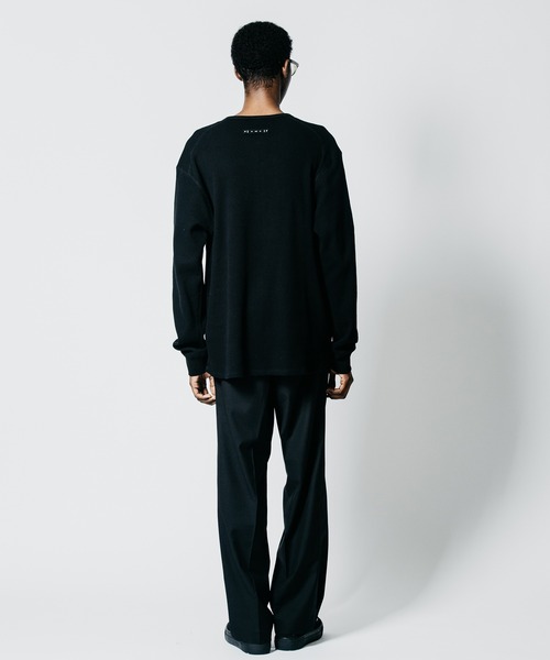 CRIMIE(クライミー)の「THERMAL C-CHAIN HENLY NECKT LONG SLEEVE T SHIRT(Tシャツ/カットソー・メンズ・ブラック/ホワイト・XXL/XL/L/M/S)」の12枚目の写真