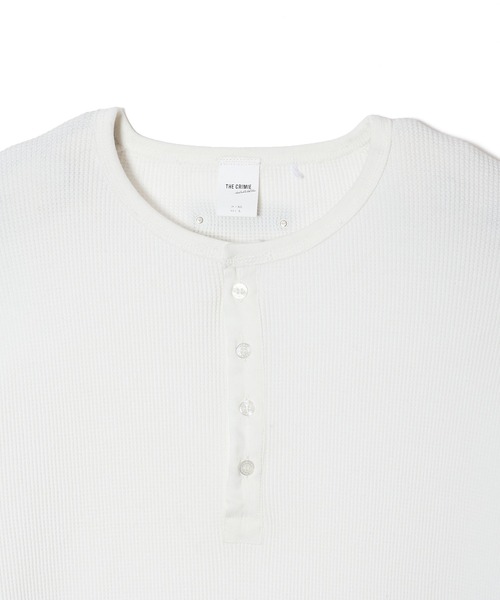 CRIMIE(クライミー)の「THERMAL C-CHAIN HENLY NECKT LONG SLEEVE T SHIRT(Tシャツ/カットソー・メンズ・ブラック/ホワイト・XXL/XL/L/M/S)」の15枚目の写真